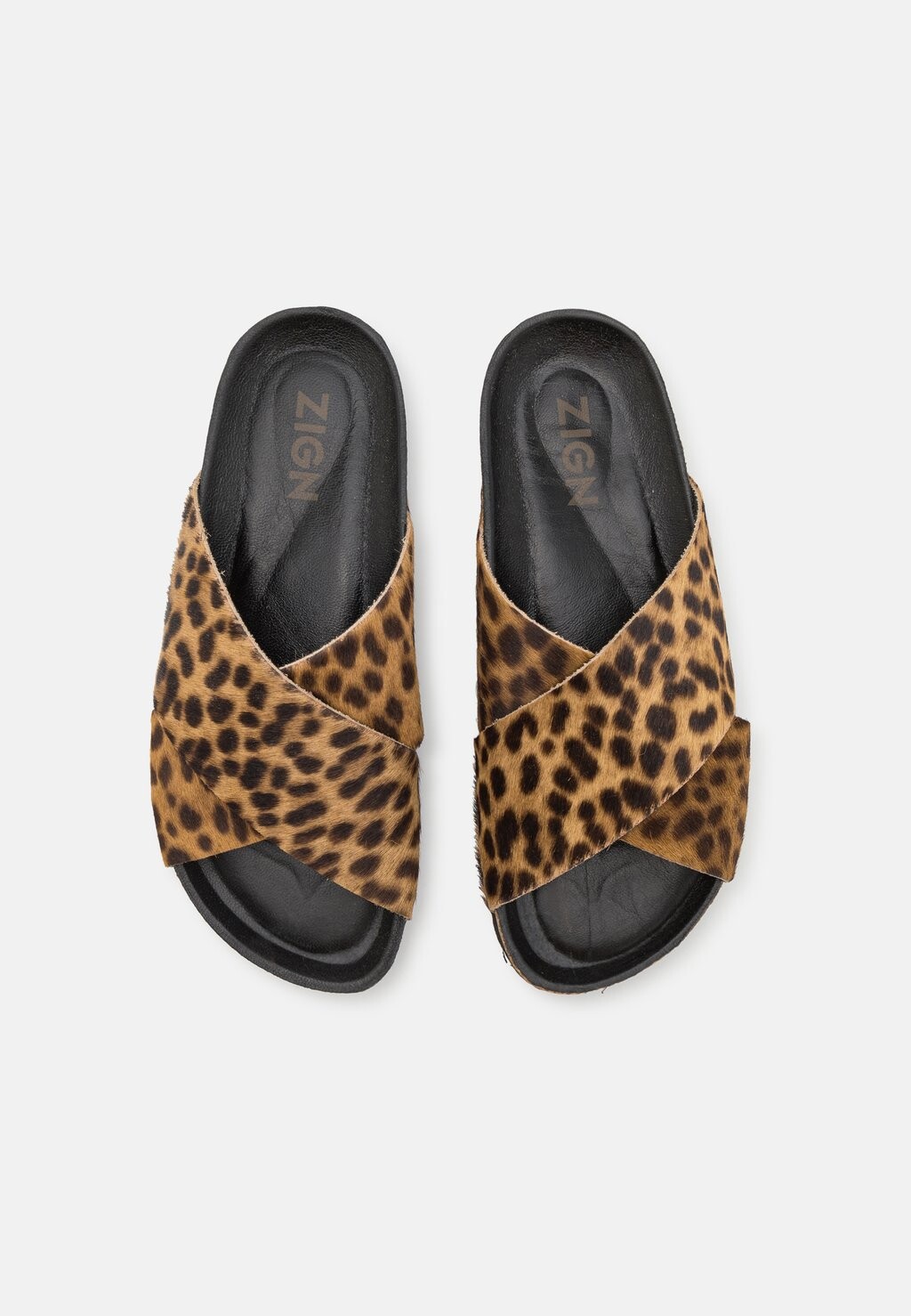 Мюли LEATHER Zign, коричневый