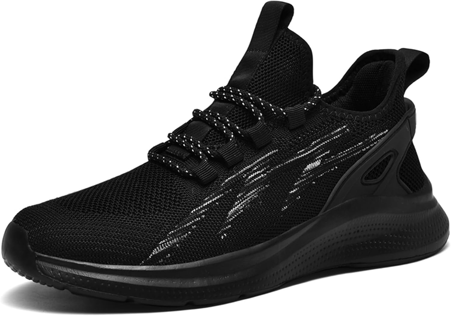 

Мужские кроссовки для бега Легкие дышащие спортивные обувь для джоггинга, прогулок, тренировок и трейловые кроссовки Generic, белый/черный