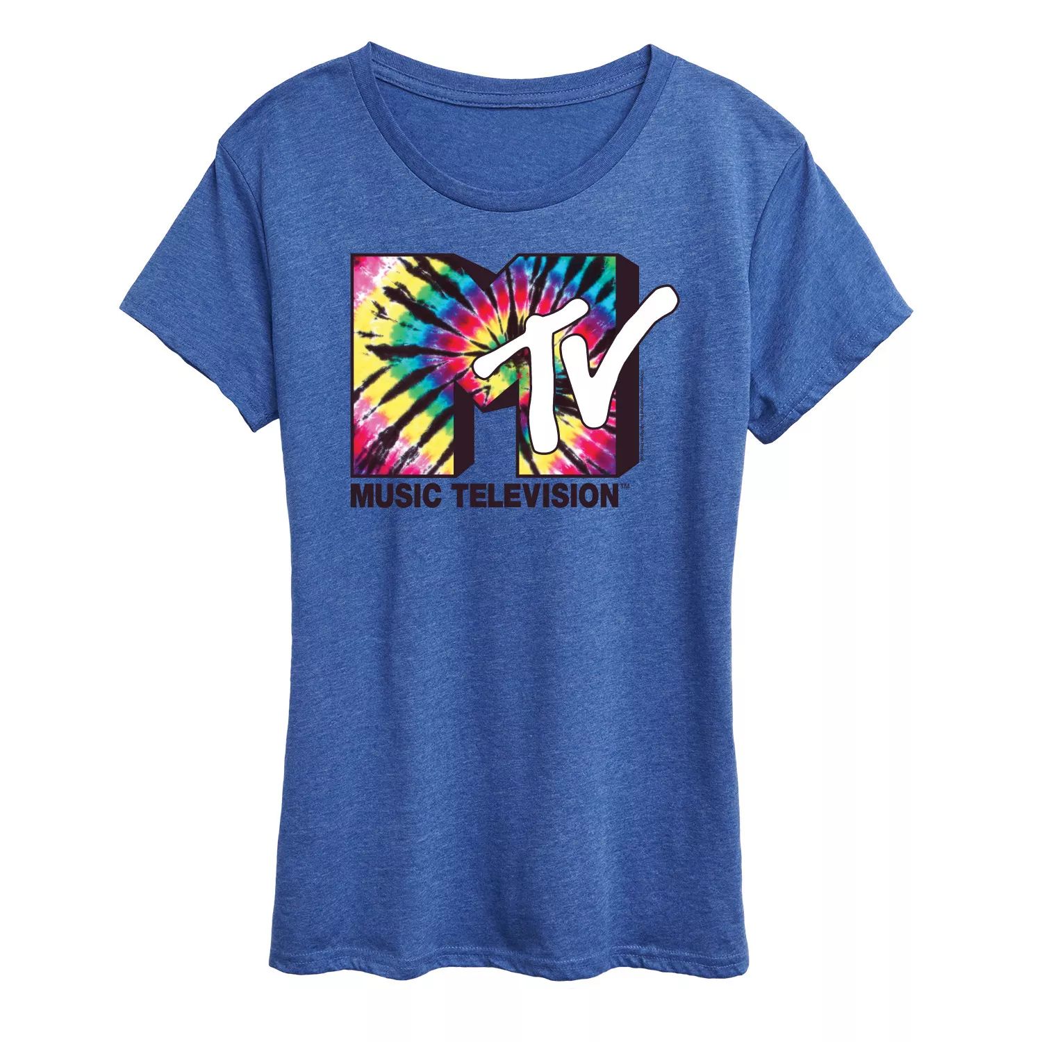 

Женская футболка с графическим логотипом MTV Tie Dye Licensed Character