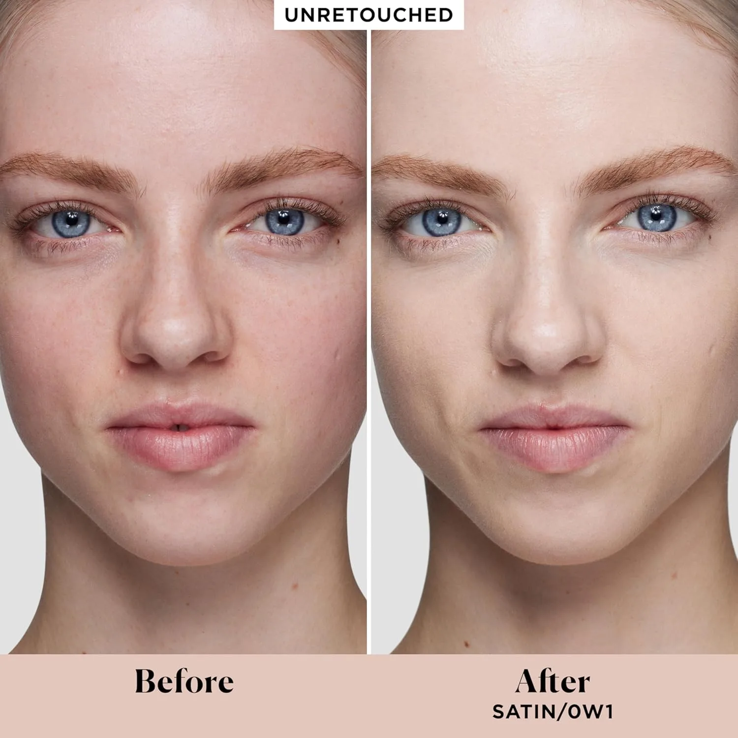 Laura Mercier Real Flawless Waterproof жидкий тональный крем, 12 часов стойкости, увлажняющий, 0W1 Satin + Translucent рассыпчатая пудра, 24 часа контроля жирного блеска, матовое покрытие, набор, blue — фото 2