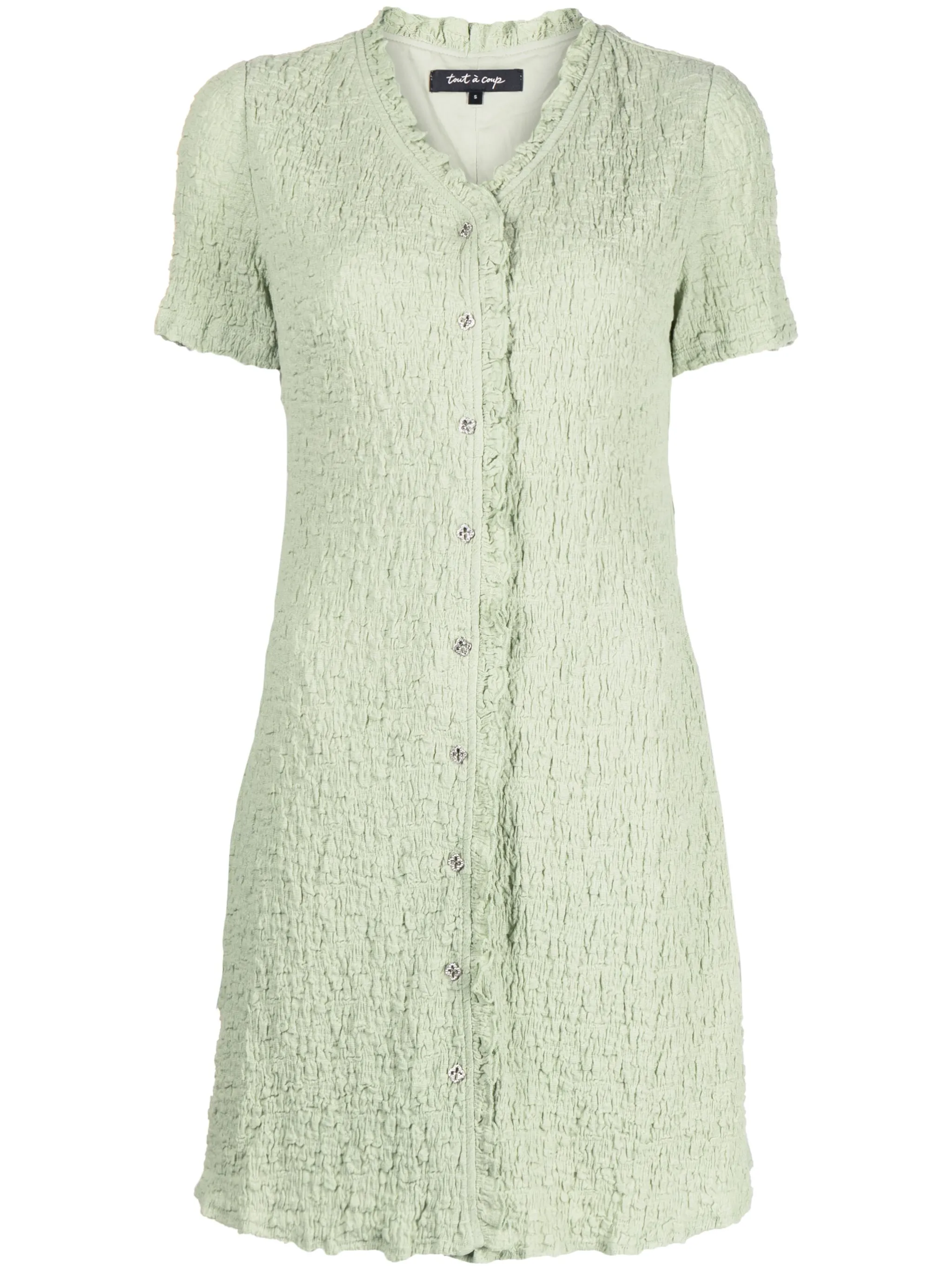 

Платье мини с эффектом клоке Tout A Coup, зеленый