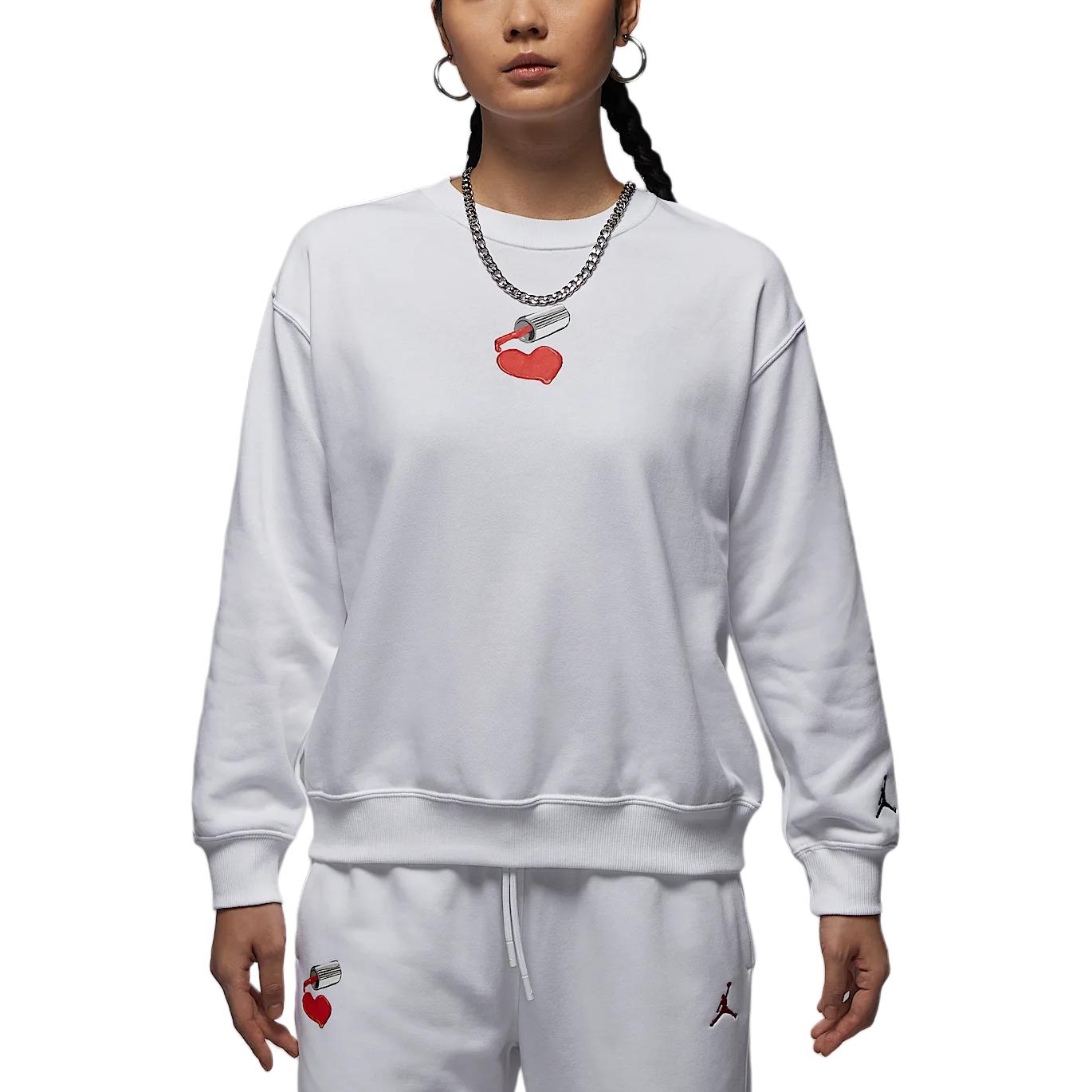 Jordan Бруклинская флисовая толстовка женская white — фото 3