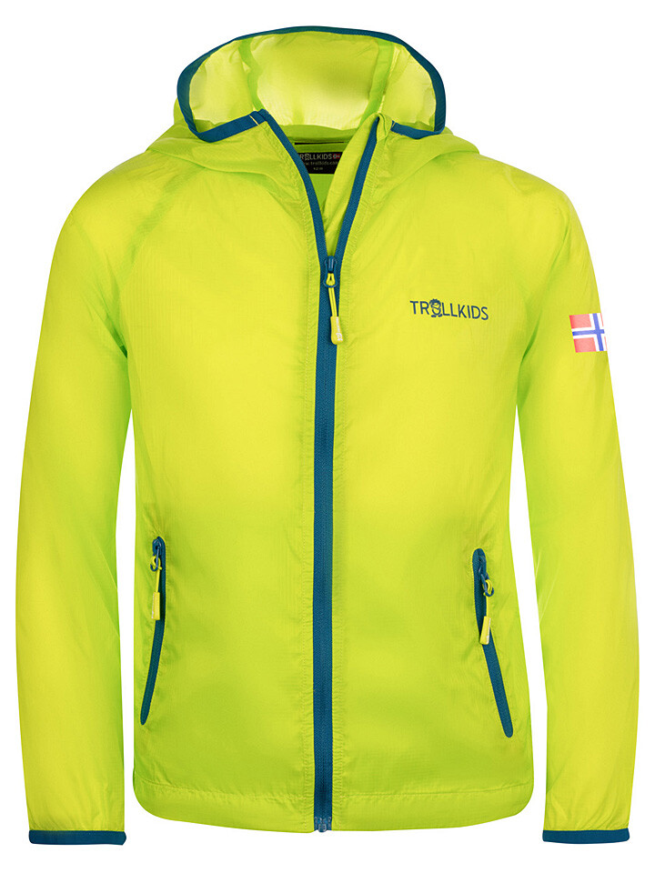 

Функциональная куртка Trollkids Windbreaker Fjell, цвет Limette