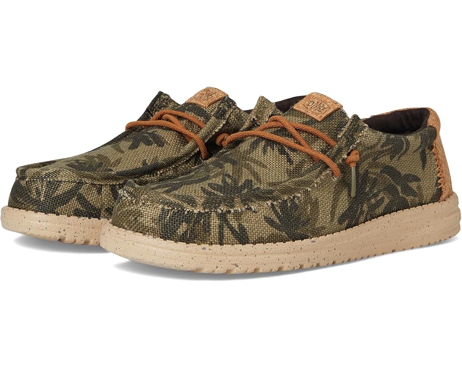 

Кроссовки Hey Dude Wally Palm Jute, цвет Burnt Olive/Ginger Brown