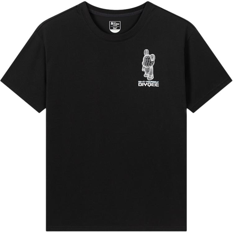 

361° Футболка мужская Super Black с круглым вырезом, умеренно прямой крой