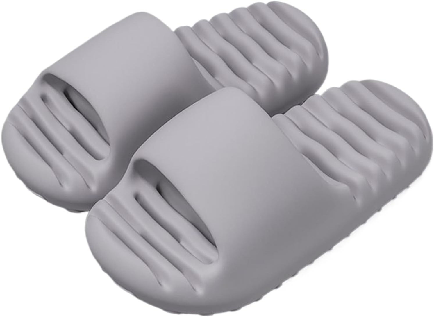 

Женские и мужские душевые тапочки BIUHFN, быстросохнущие, противоскользящие, с дренажными отверстиями, сандалии EVA, не скользят, серый