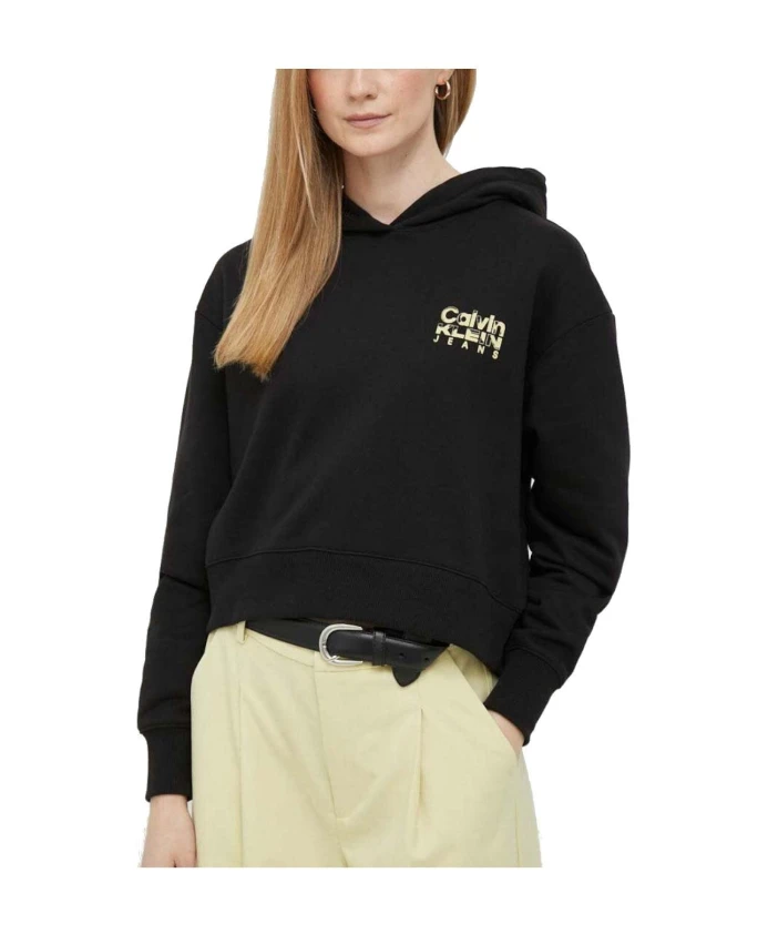 

Красочная толстовка с рисунком Calvin Klein, черный
