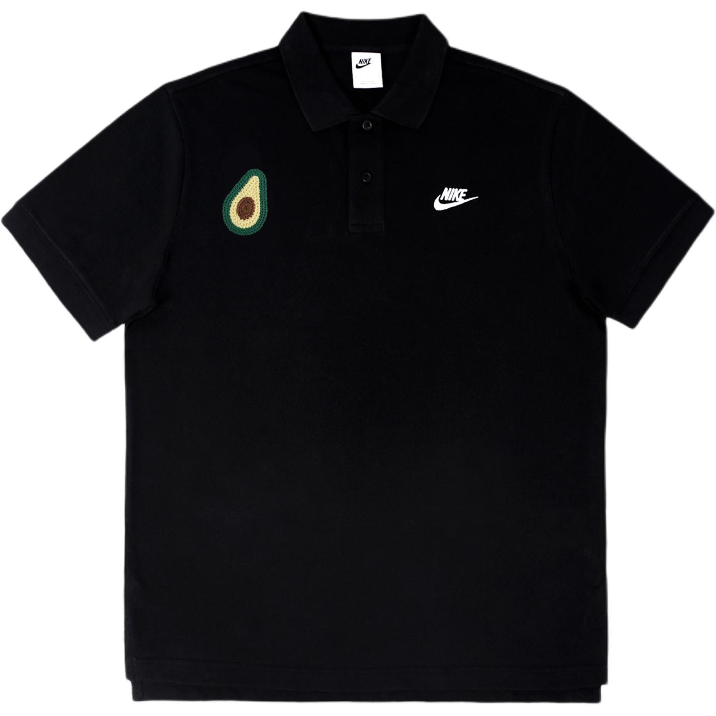 

Nike Мужская черная поло, Черный, Nike Мужская черная поло