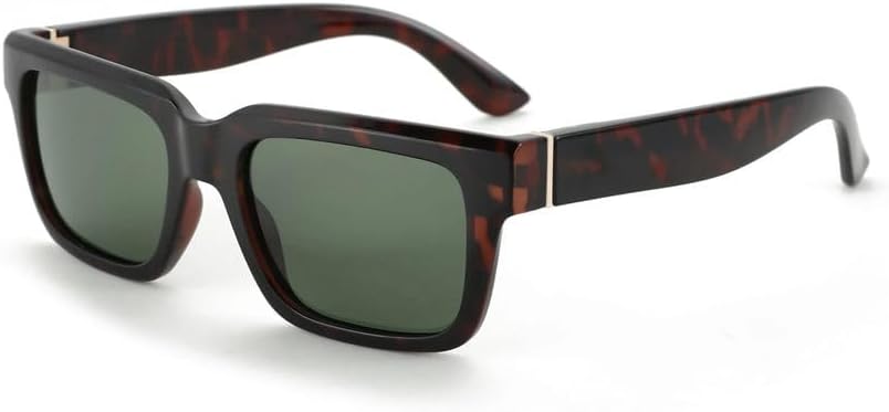 

Солнцезащитные очки в стиле ретро прямоугольной формы для мужчин и женщин, поляризованные, с защитой от УФ-излучения UV400, классические модные очки для вождения HYYZZC, 002