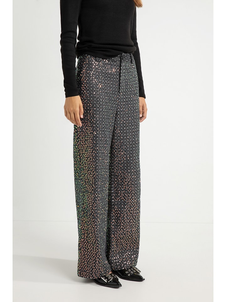 

Josephine & Co Джинсы с пайетками "Фредди" - удобный крой - темно-серый/разноцветный