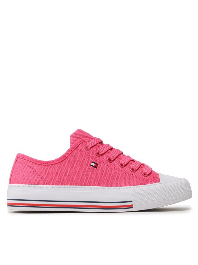 

Тканевые кроссовки Low Cut Lace-Up T3A9-32677-0890313 Tommy Hilfiger, розовый