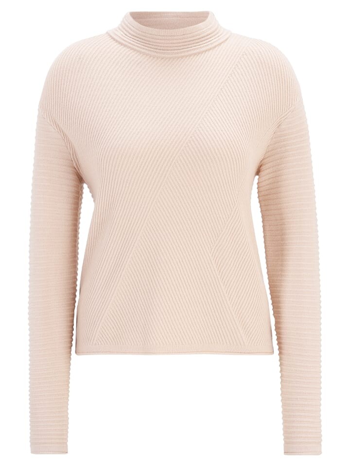

Пуловер Betty Barclay Basic-Strickpullover mit Rippenstruktur, бежевый