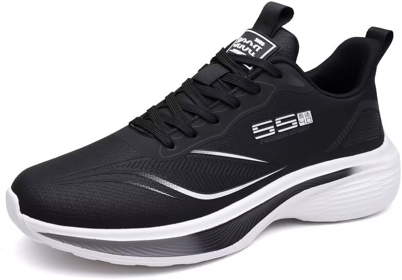 

Мужские мягкие кроссовки для бега, легкие прогулочные кроссовки, спортивные кроссовки, туфли для мужчин Generic, черный