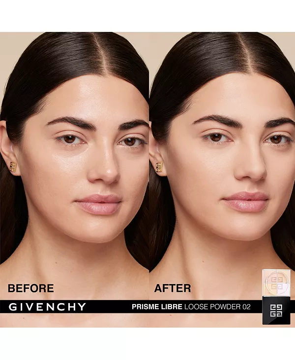 Prisme libre рассыпчатая пудра для подсветки и коррекции цвета Givenchy, 02- satin blanc (for light complexions) — фото 2