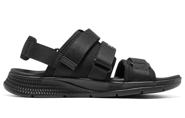 Сандалии Пляжные сандалии Мужские Все Черные Skechers — фото 2