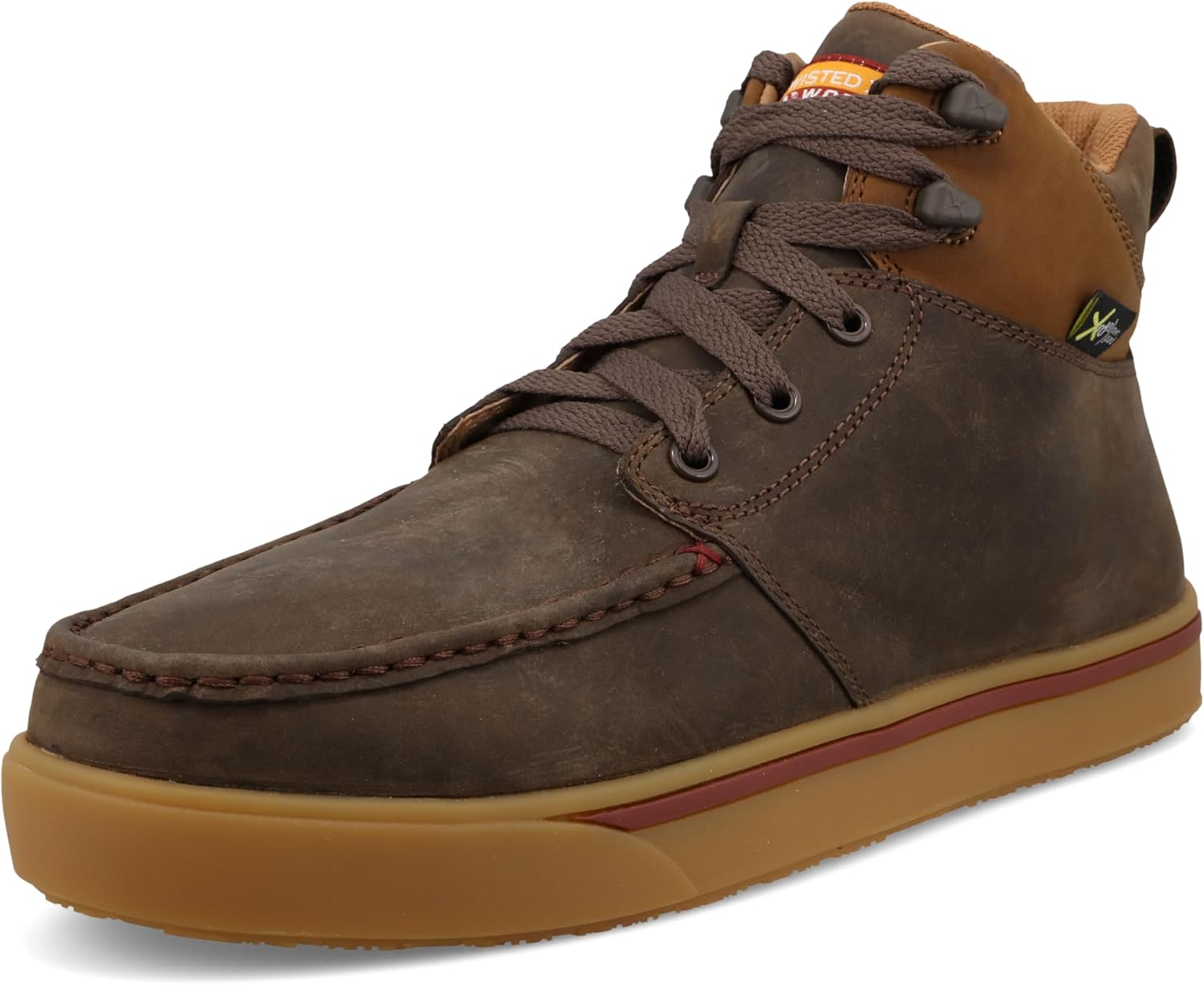 

Ботинки Twisted X Men's 15 см, круглый носок, Nano Toe, Shitake/Distressed Saddle