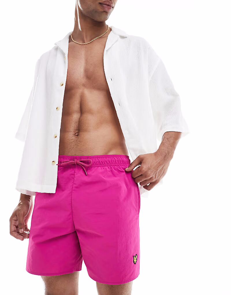 

Плавки Lyle & Scott Swimwear однотонные, фуксия x590