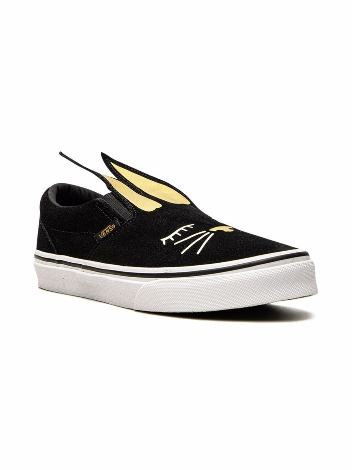 

Слипоны с аппликацией Vans Kids, черный
