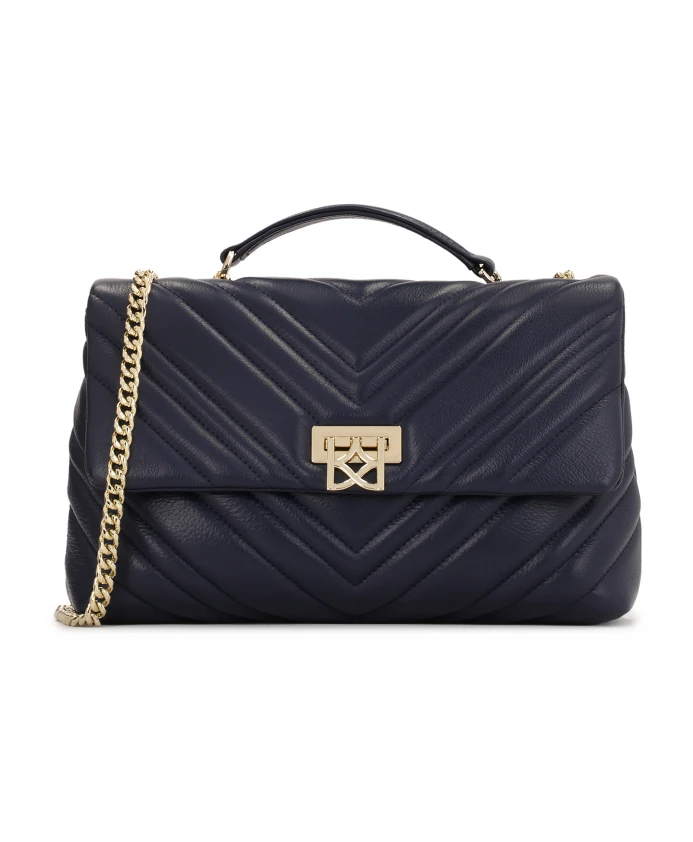 

Темно-Синяя стеганая сумочка на цепочке Kazar, синий