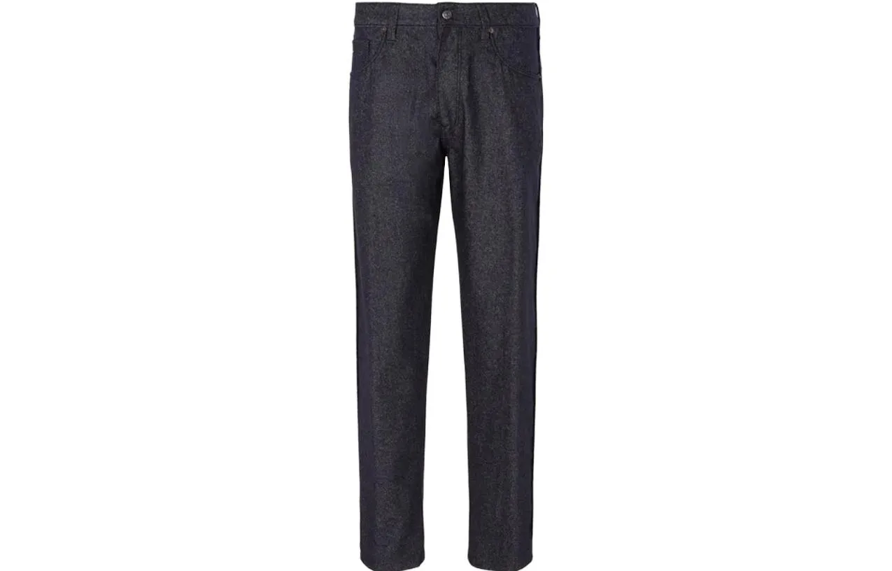 EMPORIO ARMANI Джинсы J72 из смеси хлопка и шерсти в стиле деним, мужские, темно-синие