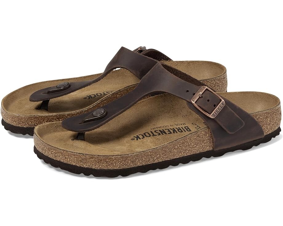 

Сандалии Birkenstock Gizeh Oiled Leather, цвет Habana Oiled Leather