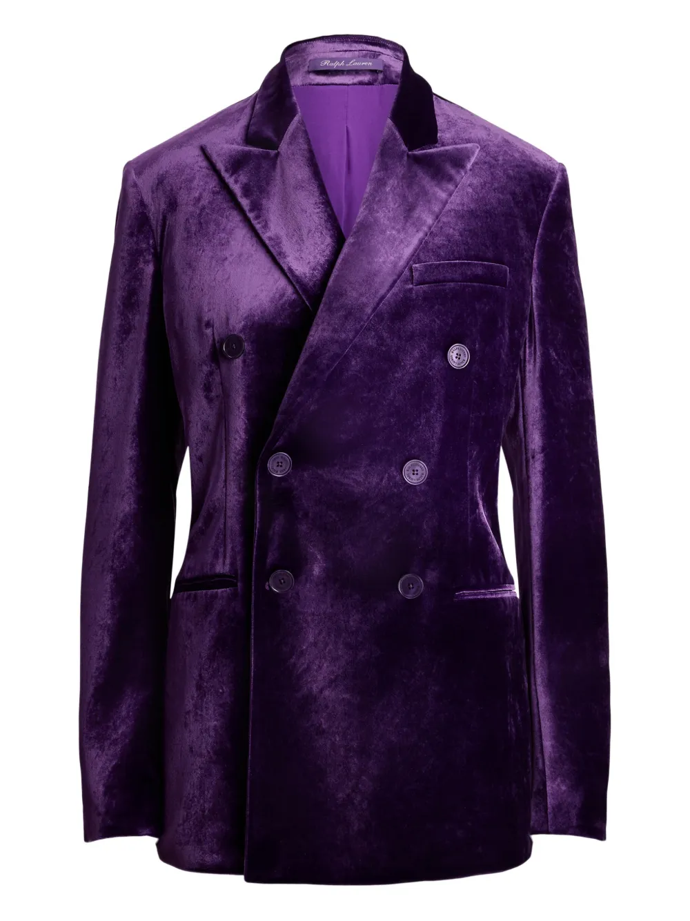 

Двубортный пиджак Ralph Lauren Collection, фиолетовый