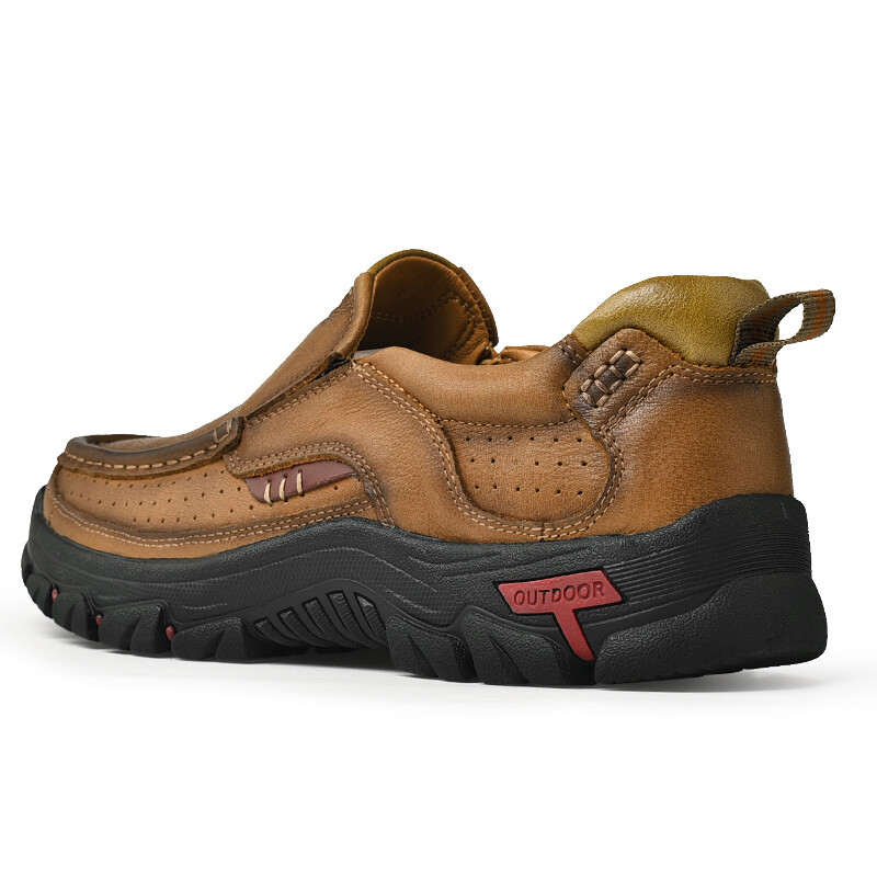 Туфли мужские Men"s Casual Men Low-Top Laoks, хаки — фото 3