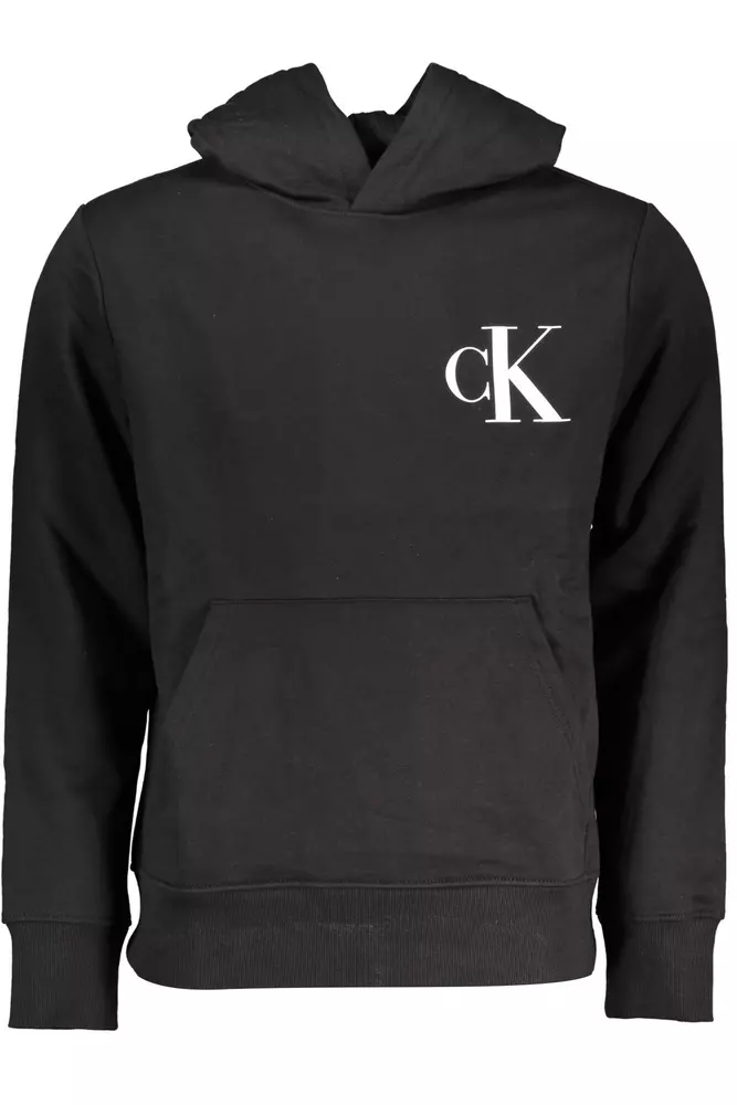 

Черный хлопковый мужской свитер Calvin Klein