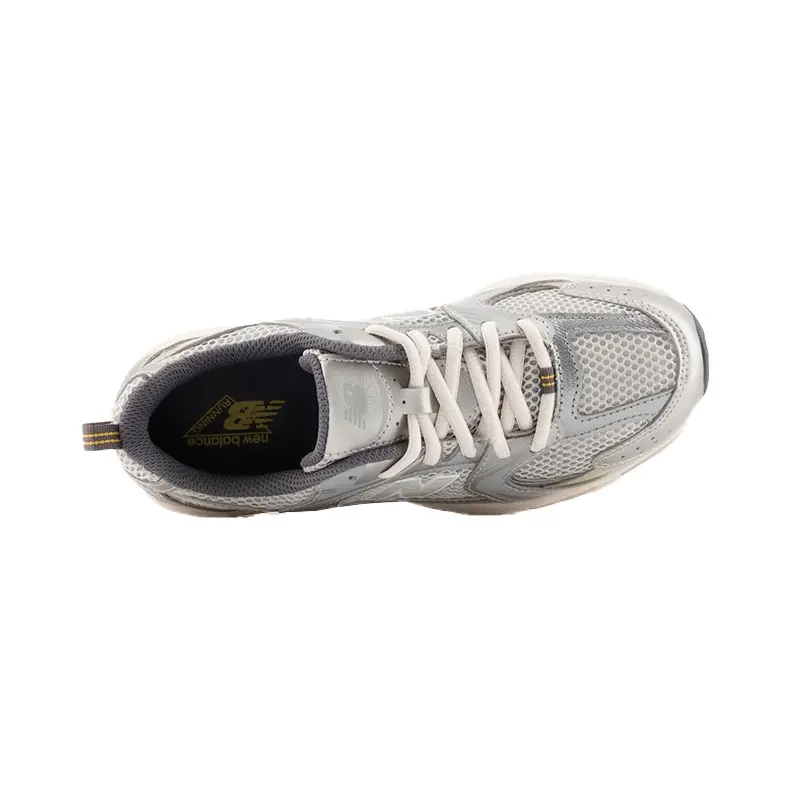 Низкие детские повседневные кроссовки NB 530 New Balance, серый/серебряный — фото 4
