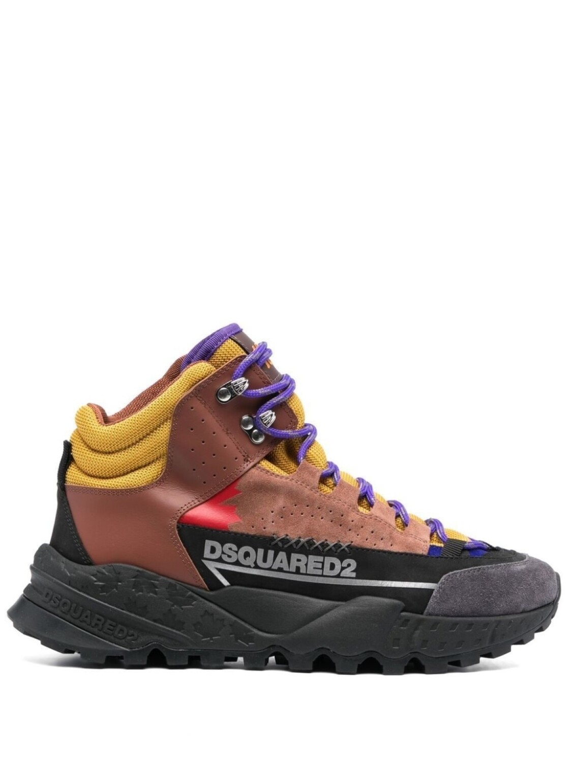 

Dsquared2 высокие кроссовки с логотипом, коричневый, Черный, Dsquared2 высокие кроссовки с логотипом, коричневый
