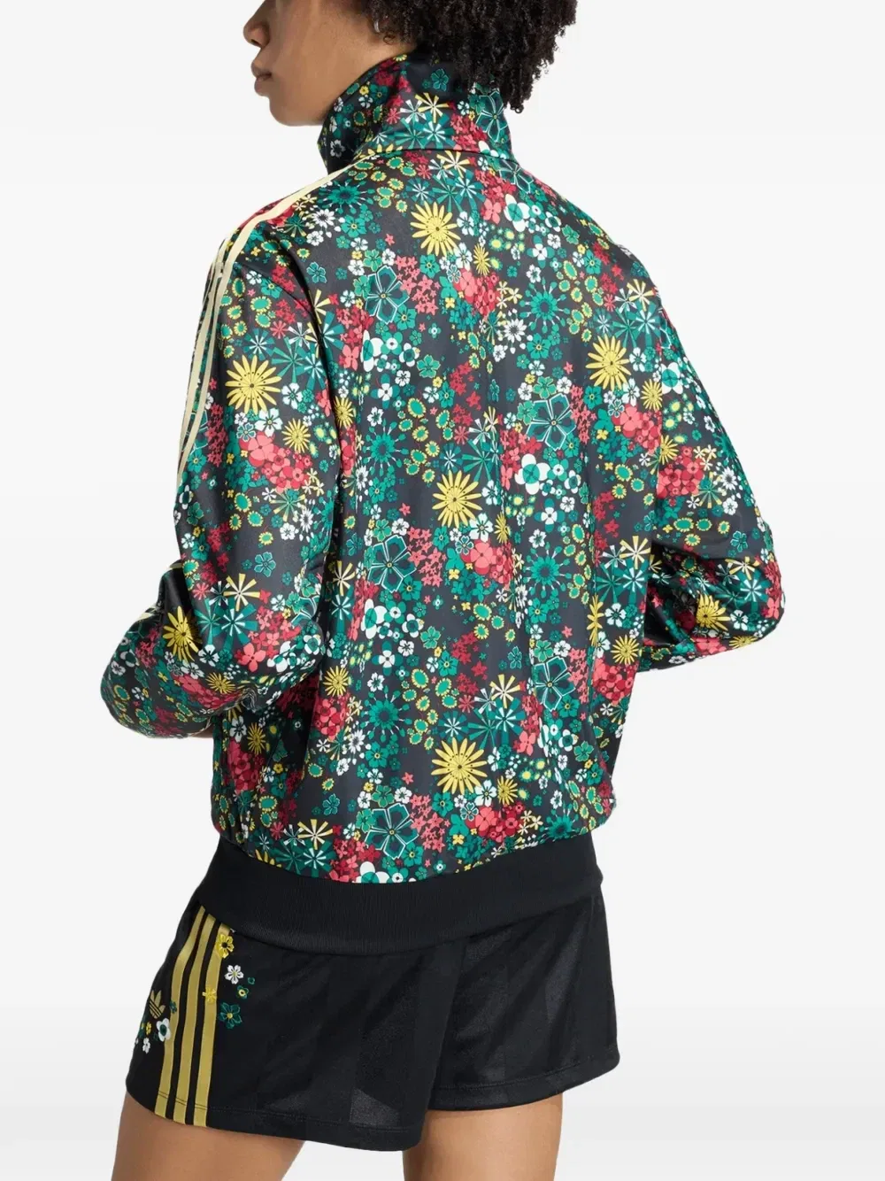 Спортивная куртка Firebird с цветочным принтом X Liberty London Adidas, черный — фото 2