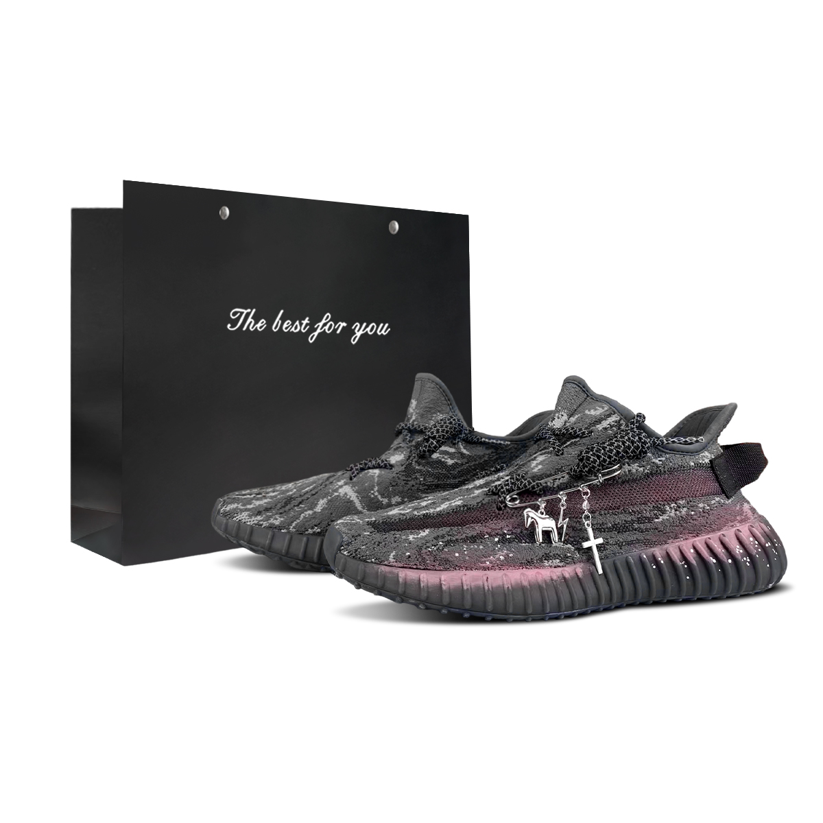 Yeezy Boost 350 V2 BNK Galloping Horse Hongcheng низкие повседневные кроссовки unisex Adidas Originals, желтый — фото 3