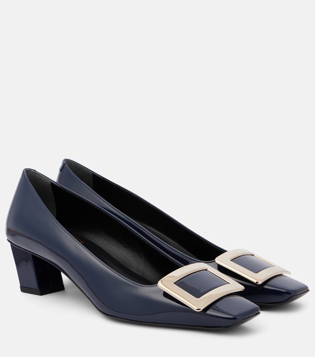 Лакированные туфли Belle Vivier 45 Roger Vivier, темно-синий