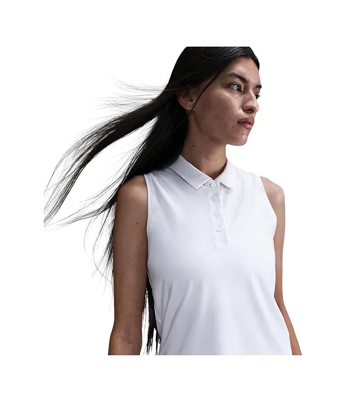 Пиклбол ракетка Nike Victory Dri-FIT Sleeveless Polo, White/Black — фото 3