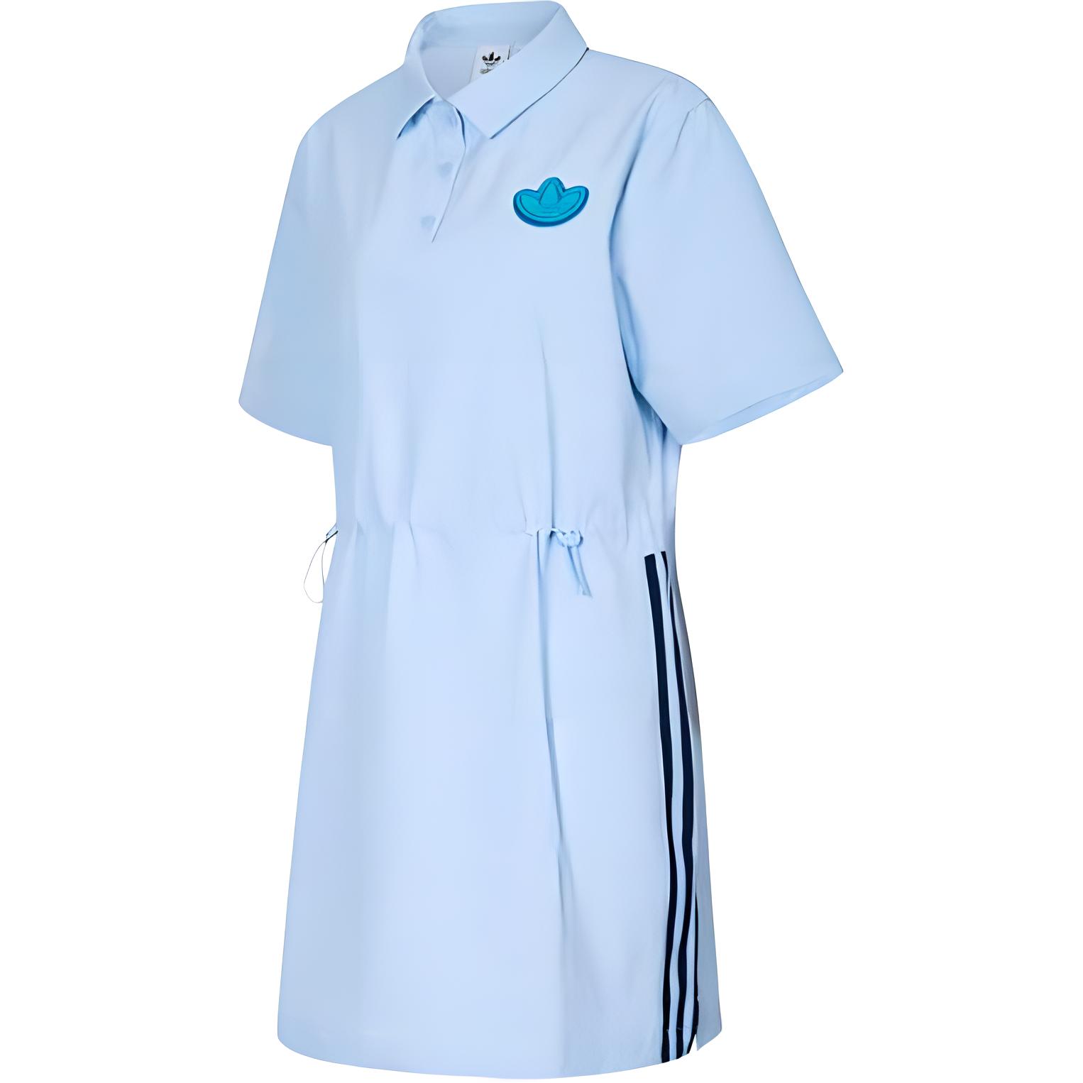 

Женское синее платье с короткими рукавами Adidas Originals, синий