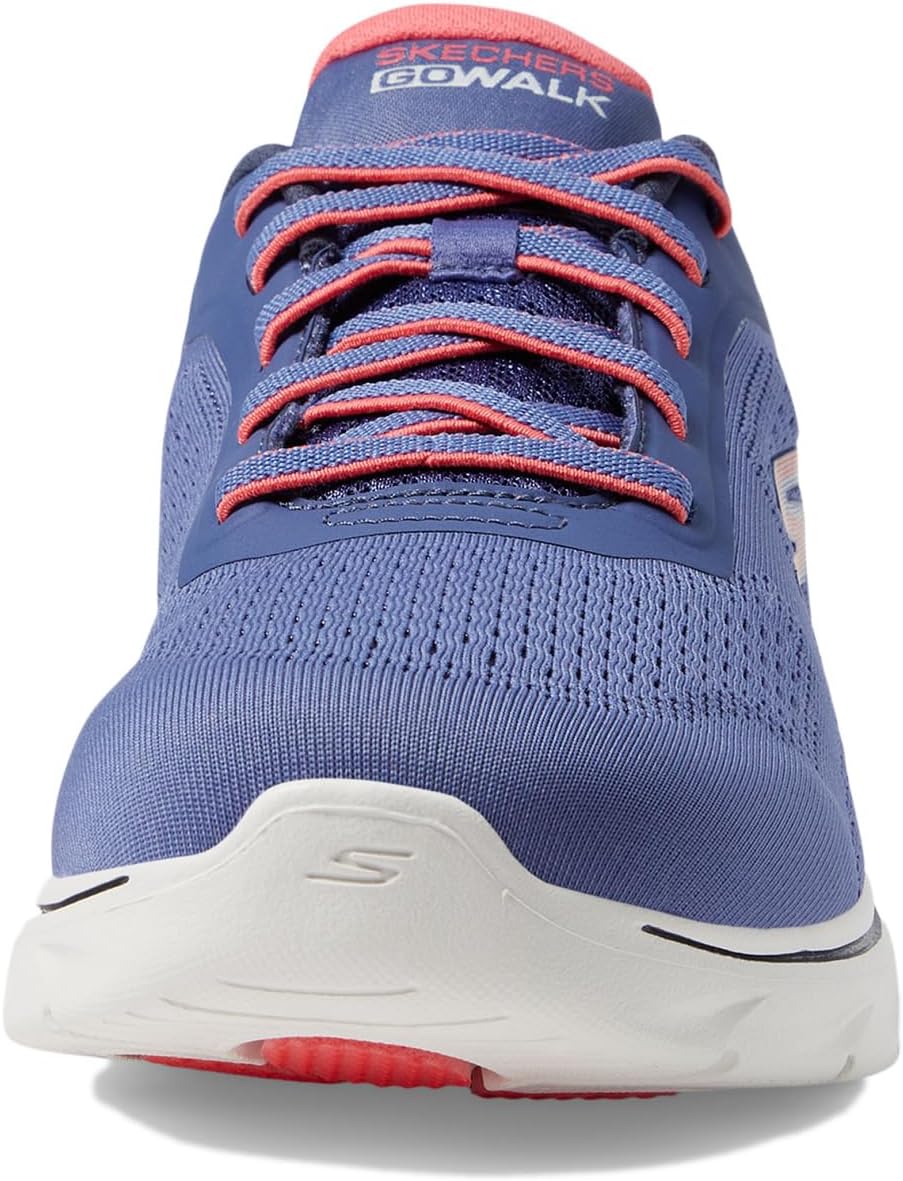 Кроссовки SKECHERS Performance Go Walk 7 - Cosmic Waves, цвет Navy/Coral — фото 3