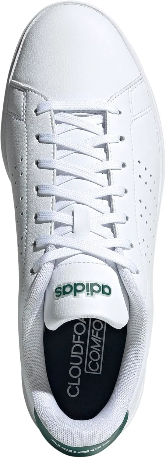 Мужские кроссовки Adidas Advantage 2.0, белый/черный/зеленый — фото 4