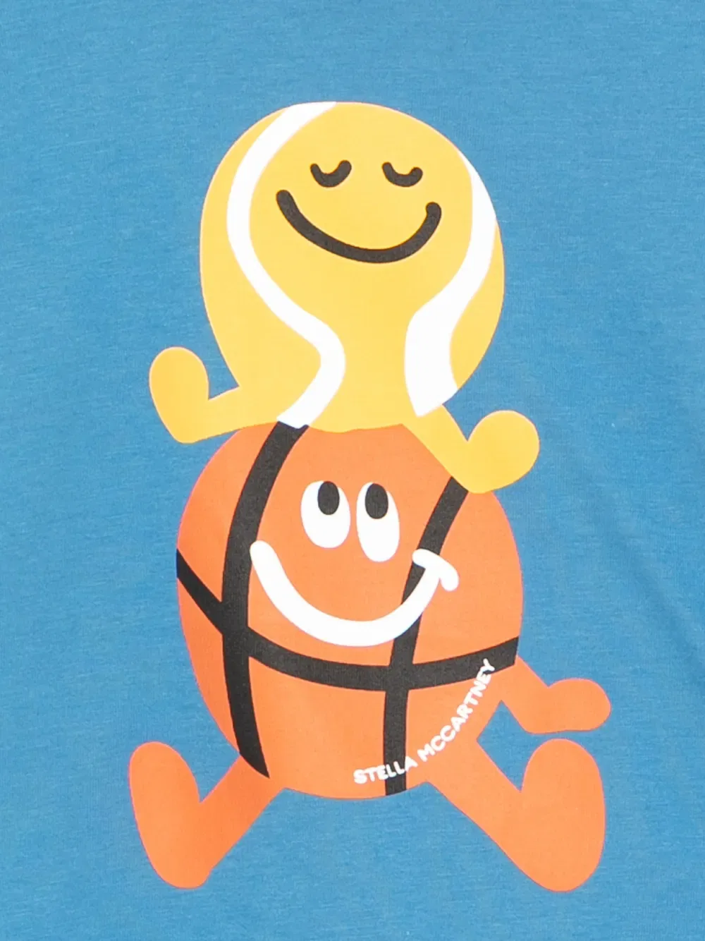 Футболка с графическим принтом Stella Mccartney Kids, синий — фото 3