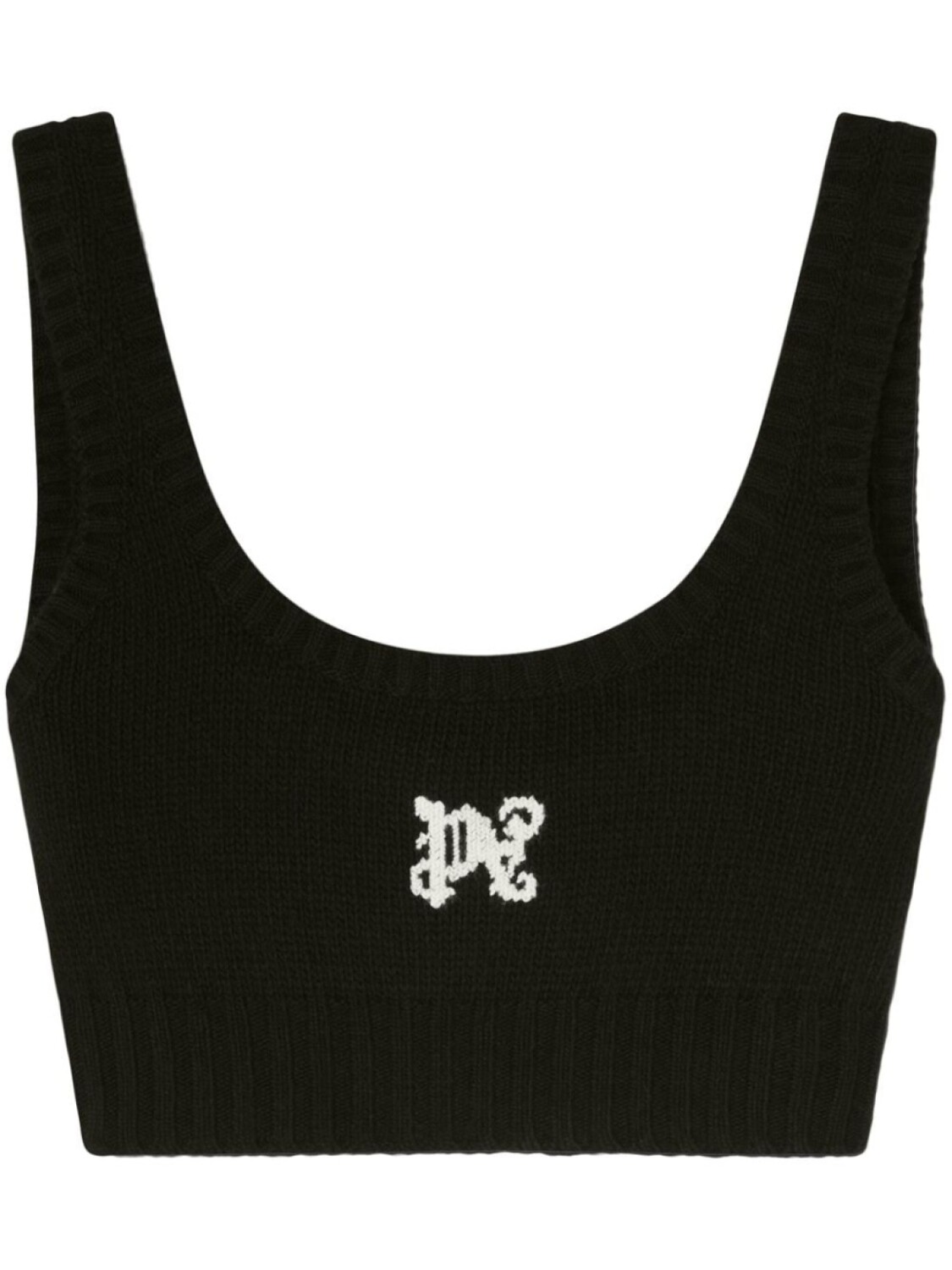 

Palm Angels укороченный топ с логотипом, черный