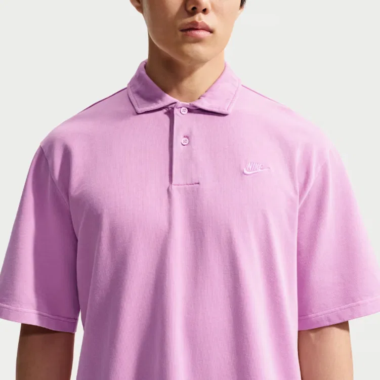 Спортивная рубашка-поло Sportswear Club мужская Nike, Light Magenta — фото 4
