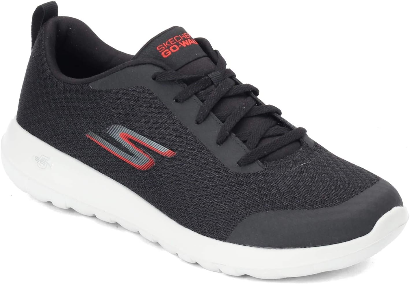 Мужские кроссовки Skechers Gowalk Max для спортивных тренировок и ходьбы с амортизирующей вставкой с воздушным охлаждением, черный/красный — фото 2