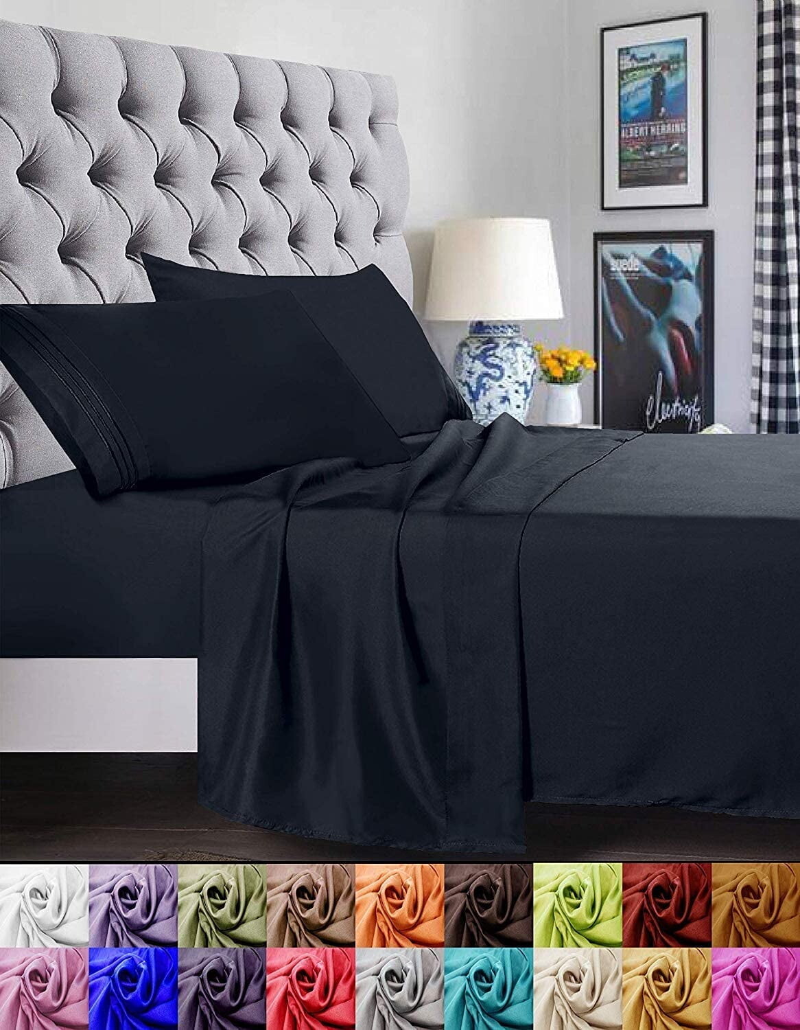 

Наволочки Elegant Comfort King Size, черный