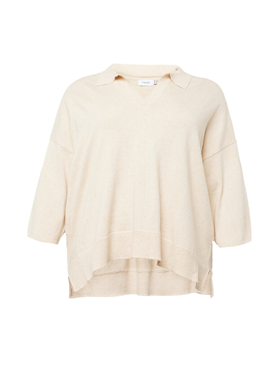 

Тонкий вязаный свитер Fransa Curve Sweater KATE, бежевый
