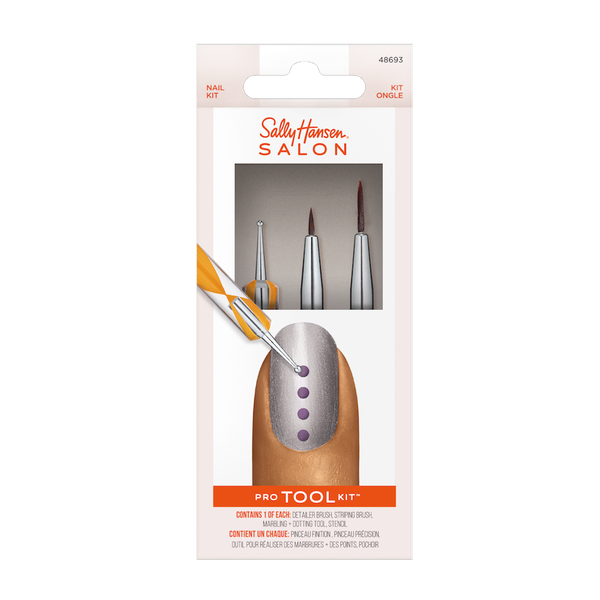 

Набор кистей для дизайна ногтей, 1 комплект Sally Hansen Pro tool kit