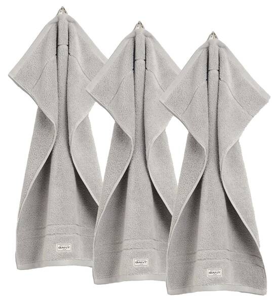 

Гостевое полотенце GANT Premium Towel 3er Pack, 50x10x30 см, светло-серый