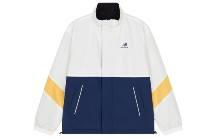 

Куртка унисекс темно-синяя New Balance, темно-синий