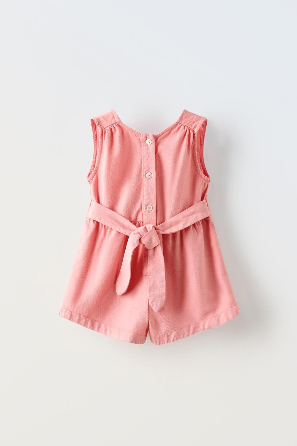 

Комбинезон с поясом ZARA, розовый