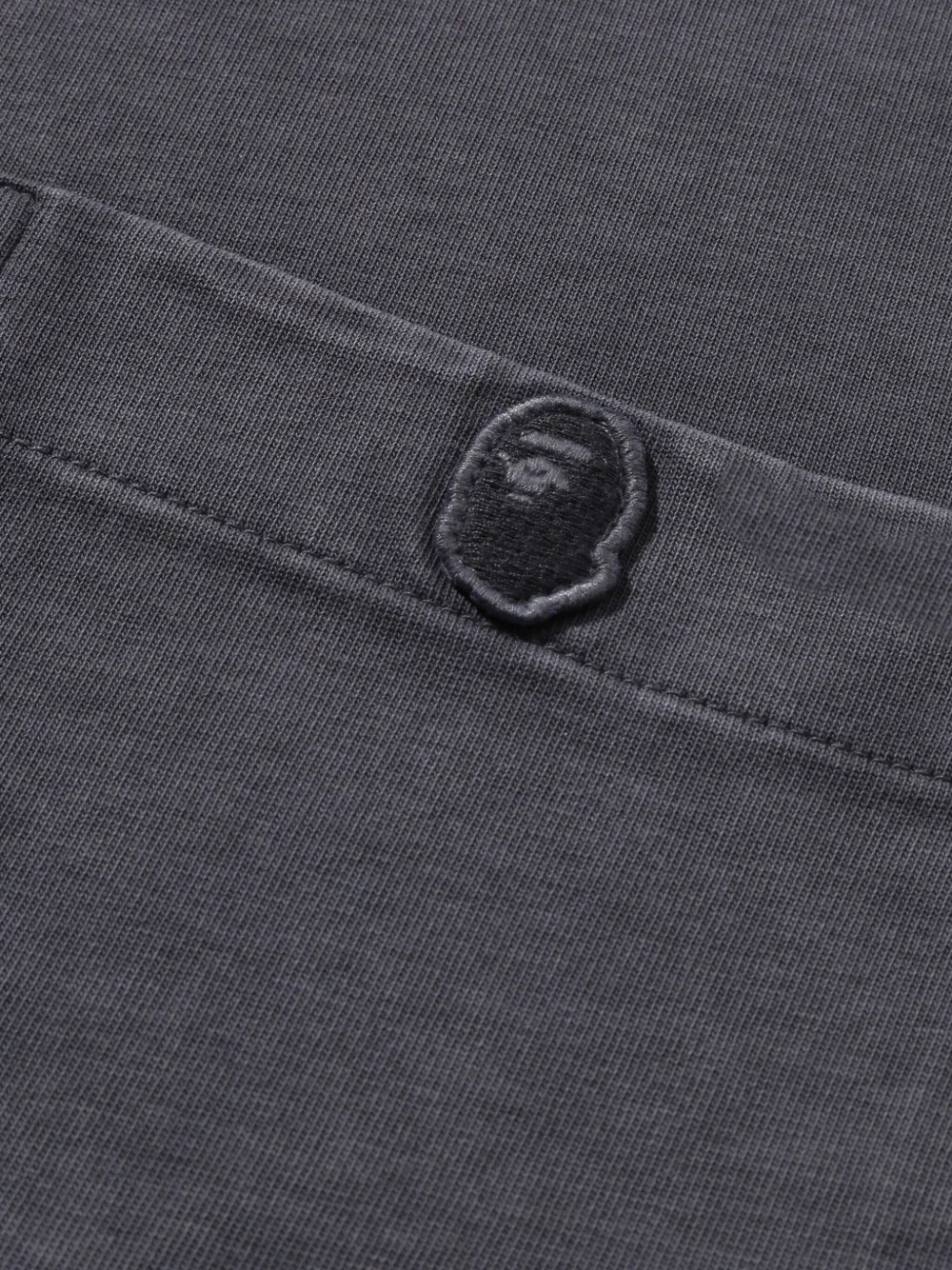 Футболка с карманом A BATHING APE, серый — фото 3
