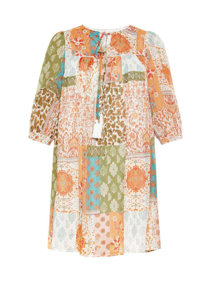 

Usha FESTIVAL Женское платье разноцветного оранжевого цвета