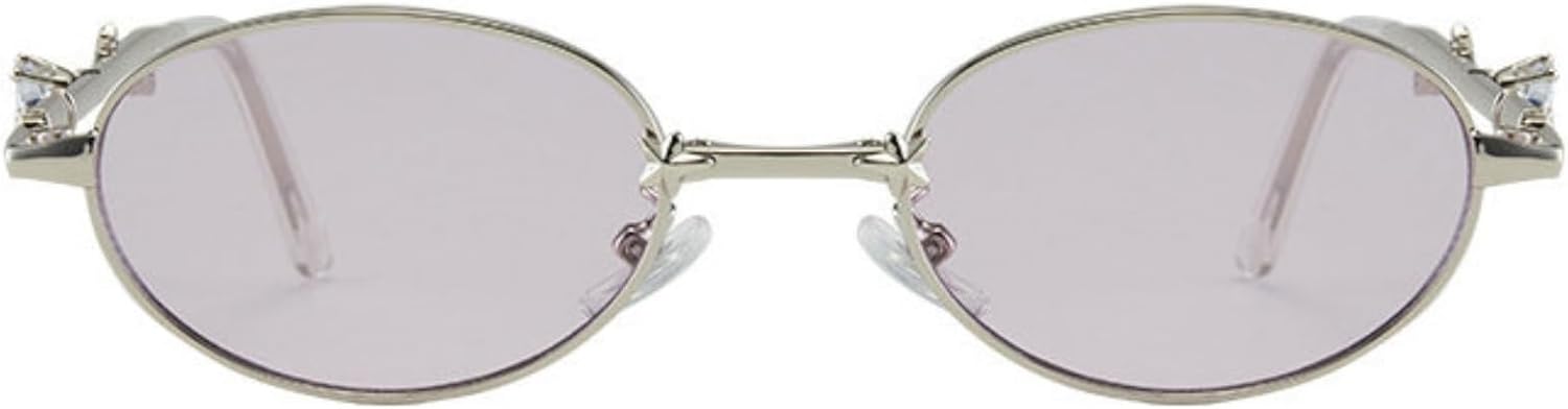 

Солнцезащитные очки Willochra с круглыми стразами для женщин, блестящие овальные очки с кристаллами для вечеринок, защита от УФ-излучения, блестящие солнцезащитные очки, C1